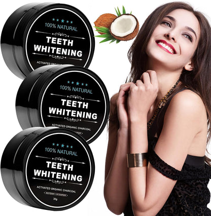 POLVO NEGRO PARA BLANQUEAR LOS DIENTES