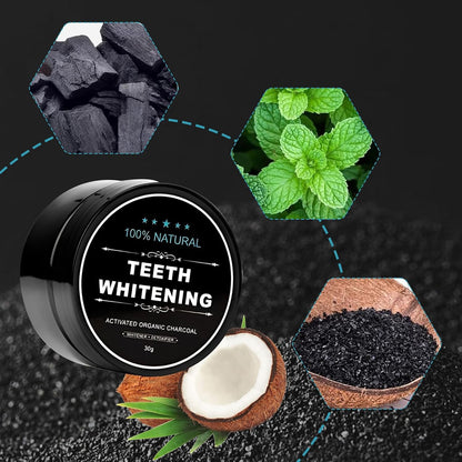 POLVO NEGRO PARA BLANQUEAR LOS DIENTES